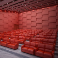 Painéis de parede acústicos de tecido personalizado de cinema