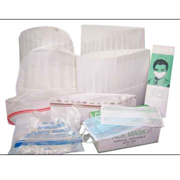 Chef Hats, Face Masks, Shoe Covers and Plastic Gloves