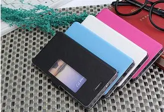 Smart View Window Mobile Phone Huawei Ascend P7 Cases with