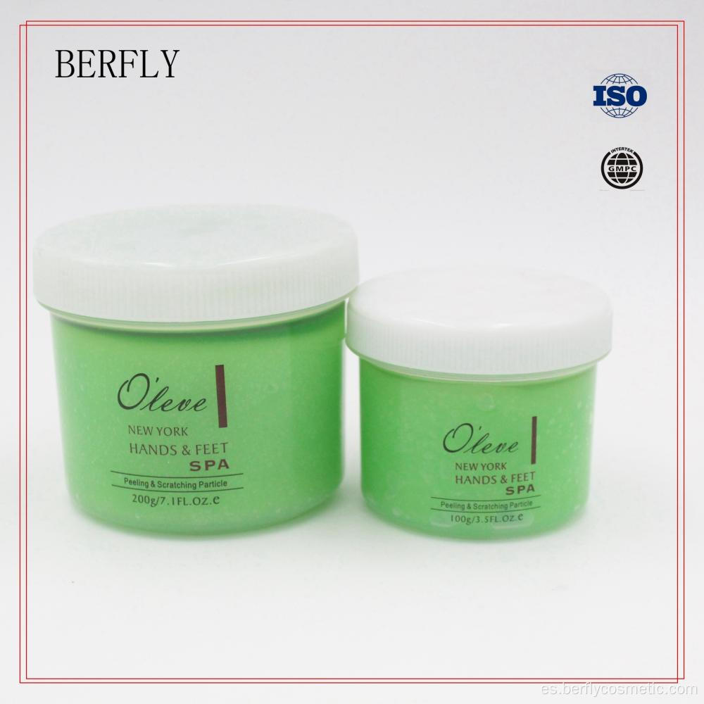 Crema exfoliante de partículas raspadoras peeling