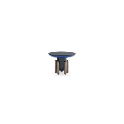 Round Silver Storage Nordic Coffee Table
