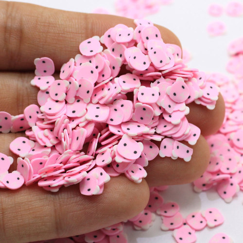 6mm Red Cartoon Polymer Soft Clay Sprinkles for Crafts DIY Making Nail Art Slices Slime Material Accessories Phone Deco