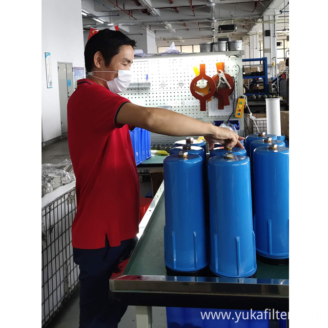 compressed air filter production