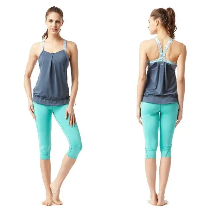 wholesale OWM ladies fashional vest/high spandex yoga vest
