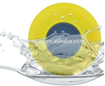 Mini Portable Waterproof Wireless Bluetooth Speaker For SHOWER POOL Handsfree Receive Music Suction Phone Mic with package
