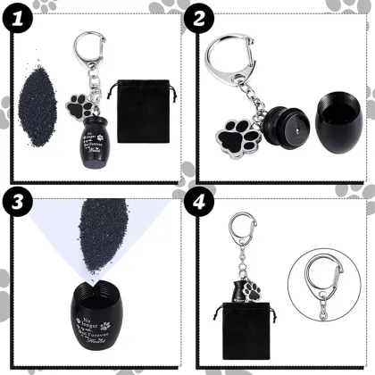 Hot Selling Pet Urns Keychain for Dog Cat Ashes