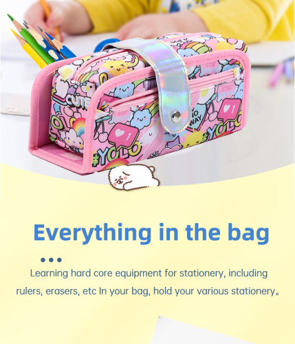 Pencil case Pencil case zipper bag Pencil case 600d screen printing