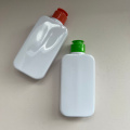 200 ml bouteilles plates en plastique blanc