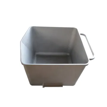 Stainless Steel Meat Trolley Bin Buggy for Workshop Material Transport (200/300L)