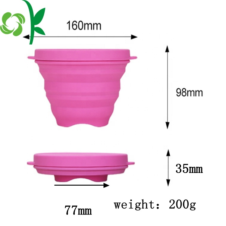 Food Container Silicone Collapsible Bottle With Lid