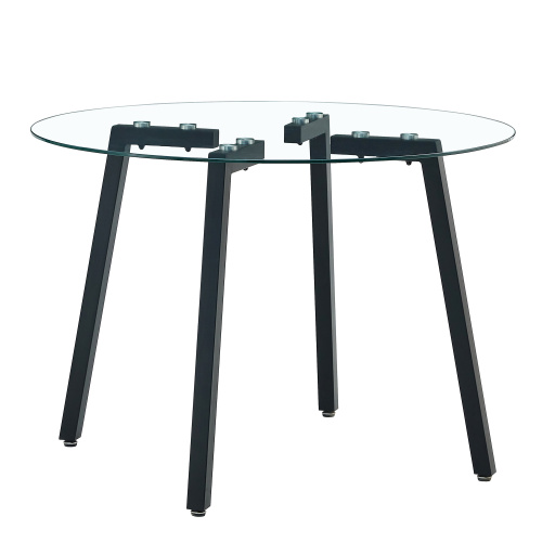 Elegant Round Glass Dining Table Design