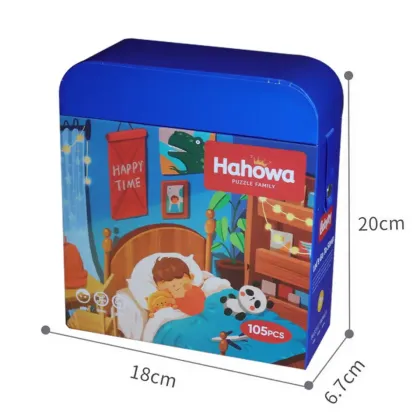 Goodnight Theme 105pcs Brain Teaser Puzzle for Kids: The Educational Backpack Box Jigsaw Game