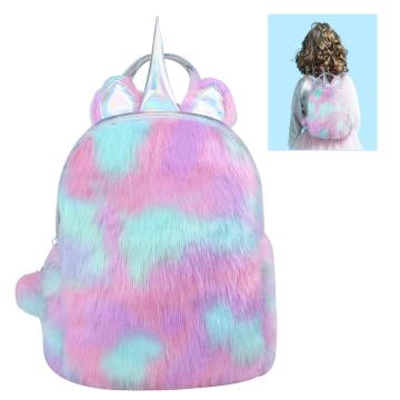 Mochila de peluche coloreada UNICORN-0