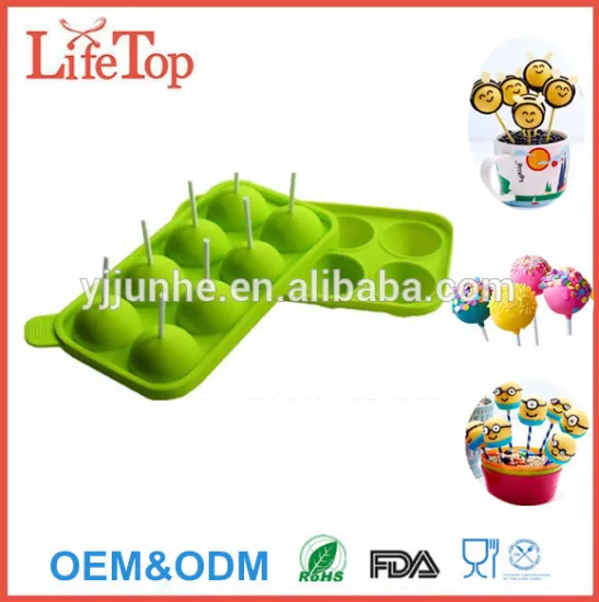 Premium Lollipop Candy Silicone Fondant Mold 8 Holes Chocolate Mold
