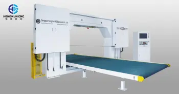 CNC Revolving Horizontal Blade Foam Cutting Machine