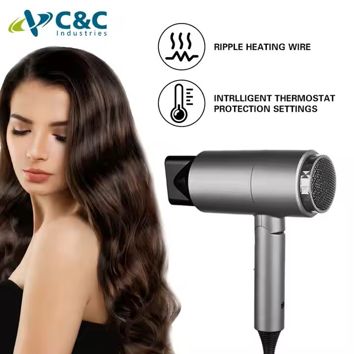 Hair Brush Hot Air Electric Comb One Step Hair Dryer Fast Hair Straightener Brush Private Label Flat Iron Popular Black Choice
