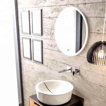 Round Touch Screen Wall Mounted Lit LED Mirror