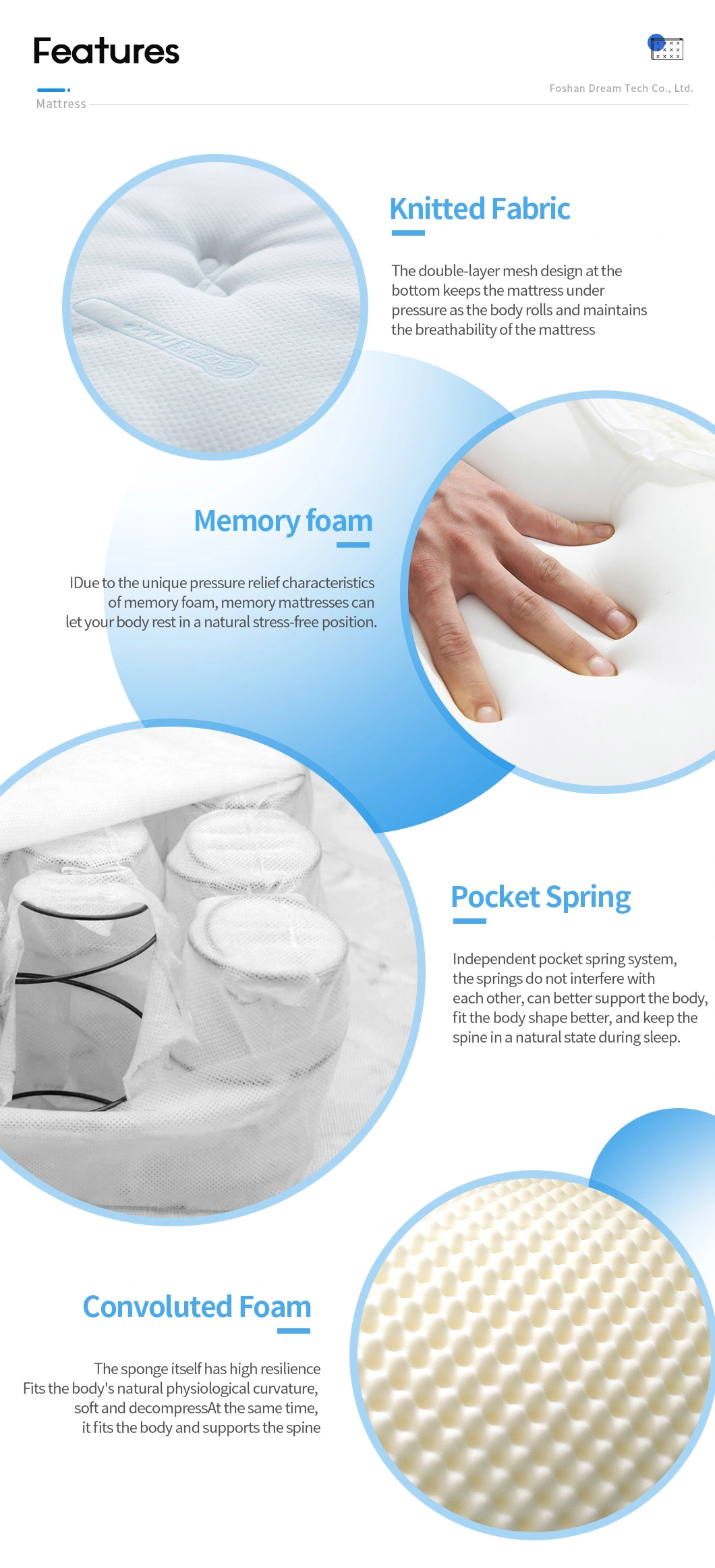 Almofadas de gel de resfriamento cervical de espuma de memória de contorno de pescoço de alta qualidade e resiliência