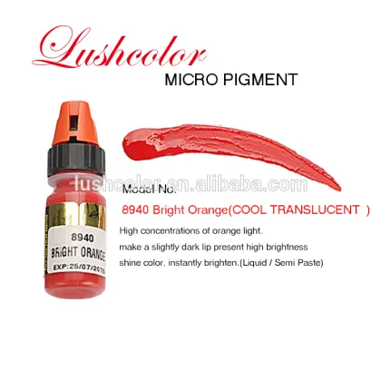 LUSHCOLOR Natural Permanent Makeup Pigments For Lips Beauty Makeup Professional Micropigments For Cosmetic Tattoo