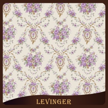 Levinger Decorative Beautiful European Floral Girl's Wallpaper