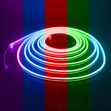 RGB Neon Rope Light: 6x12 Flexible LED Strips with Music Sync and Gaming Mode, Waterproof and IP65 Rated for Indoor Use in Bedroom