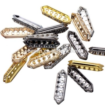 2015 Wholesale flower shape metal and rhinestone crystal rondelle spacer beads