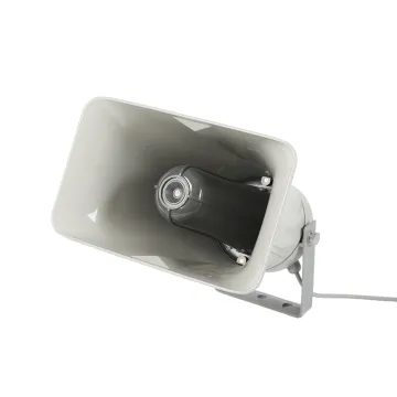 25W Horn Loudspeaker with Built-in Amplifier, Crafted from ABS Plastic and Featuring a Rectangular Mouthpiece Horn