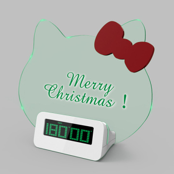 Led clock with tablet