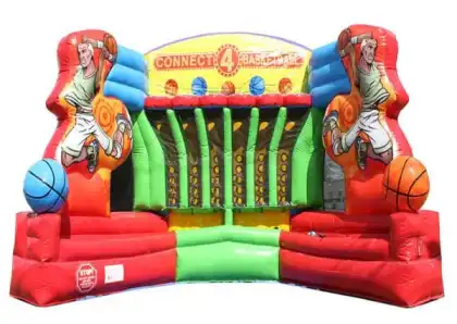Moonwalk Commercial Connect 4 Inflatable Basketball Game