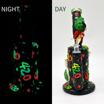 3D -Cartoon -Dab Rigs mit 420 Rocketman