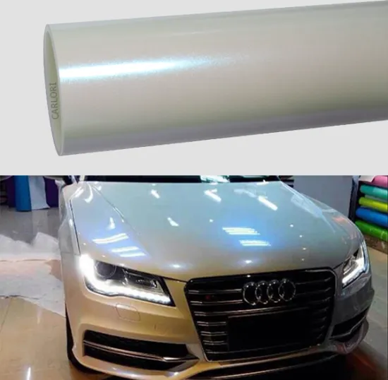 gloss diamond pearl blue car wrap vinyl