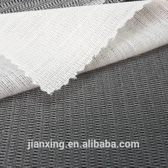 Eco-friendly polyester fusible knitting tricot interlining for garment