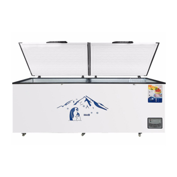 CE Certified Upright Flip Top Freezer for Ice Cream Display and Chilling