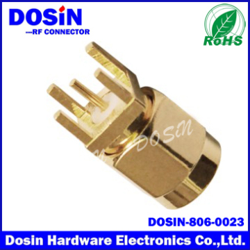 RF High Quality DIP SMA Male PCB Board Mount Connector