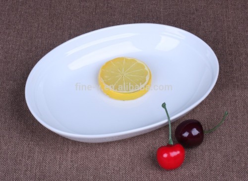 The oval platter strengthen porcelain