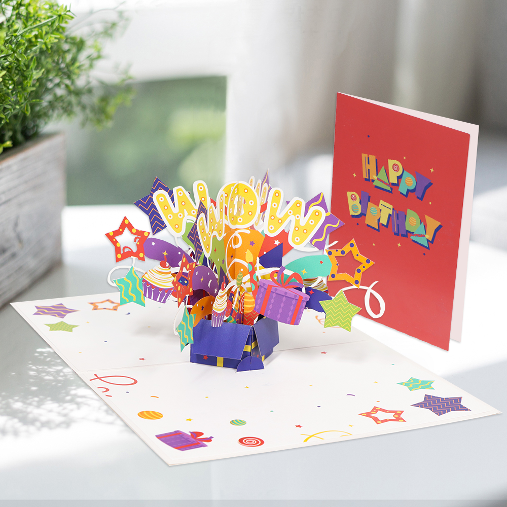 Birthday Gift Box Greeting Card