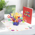 WOW Surprise 3D Pop Up Kartka urodzinowa z niesamowitymi efektami kolorystycznymi