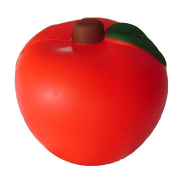 Stress ball in apple shape, made of PU