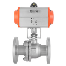 DN50 Stainless Steel Pneumatic Flange Ball Valve