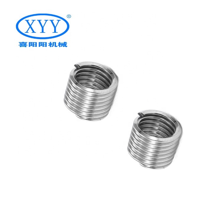 M3 Tailless Threaded Insert Fastener Custom Coil Wound Steel 304 Stainless Steel Screw Manufactured Wire Wound Fastener Producer