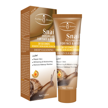 Snail Whitening Peeling Face Cleanser Gel - Exfoliator for Skin Care