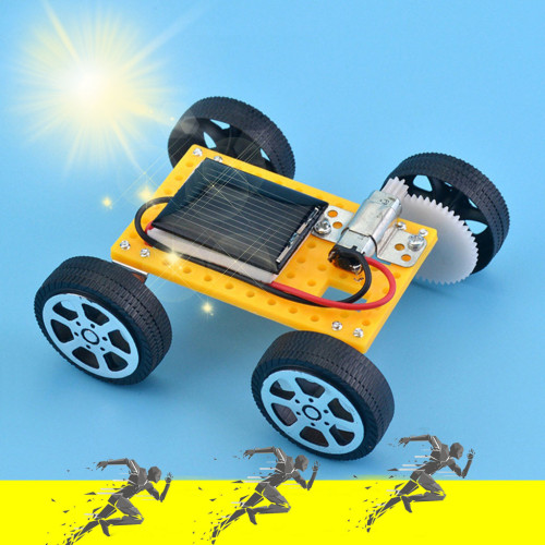 DIY Robot Solar Power Mini Powered Toy Car Kit Solar Power Car DIY Assemble Toy Hobby Creative Educational Science for Kid