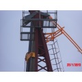 big outside walking climbing fixing hammer tower crane