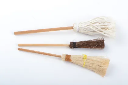 Dollhouse Miniature Bristled Brooms