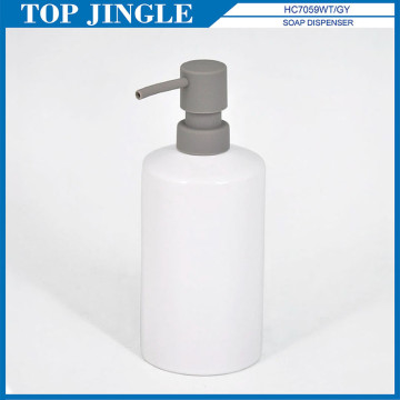 Top Sale Beauty Cylinder Shape White Soap Dispenser Ceramic