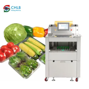 High Quality Vegetable Trays Plastic Film Wrapping Machine