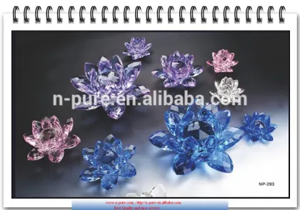 crystal lotus, crystal lotus flower for wedding decoration