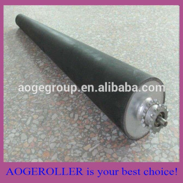 rubber roller with sprocket
