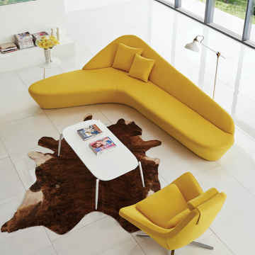 Modern V Shaped Sectional Couch for Waiting Room