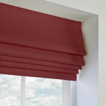 Traditional fabric roman blinds